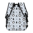 thumbnail image 4 of Fotbe penguin tree star Pattern Casual Backpack for School, Travel, and Outdoor Activities - Durable, Lightweight, and Comfortable, 4 of 5