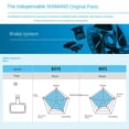 thumbnail image 2 of Shimano B01S Hydraulic Disc Brake Pad Front Rear Semi-Metal Resin fit MT200 M315, 2 of 7