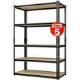 thumbnail image 3 of VDEVY 2025LBS Storage Shelves 5 Tier Heavy Duty Garage Shelving Adjustable Metal Shelving Unit Garage Shelves for Basement, Kitchen, Warehouse,72" H x 36" W x 16" D, 3 of 10