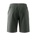 thumbnail image 3 of LTTVQM Men's Linen Shorts Casual Elastic Waist Drawstring 2026 Summer Beach Vacation Yoga Workout Golf Shorts with Pockets Army Green XL, 3 of 4