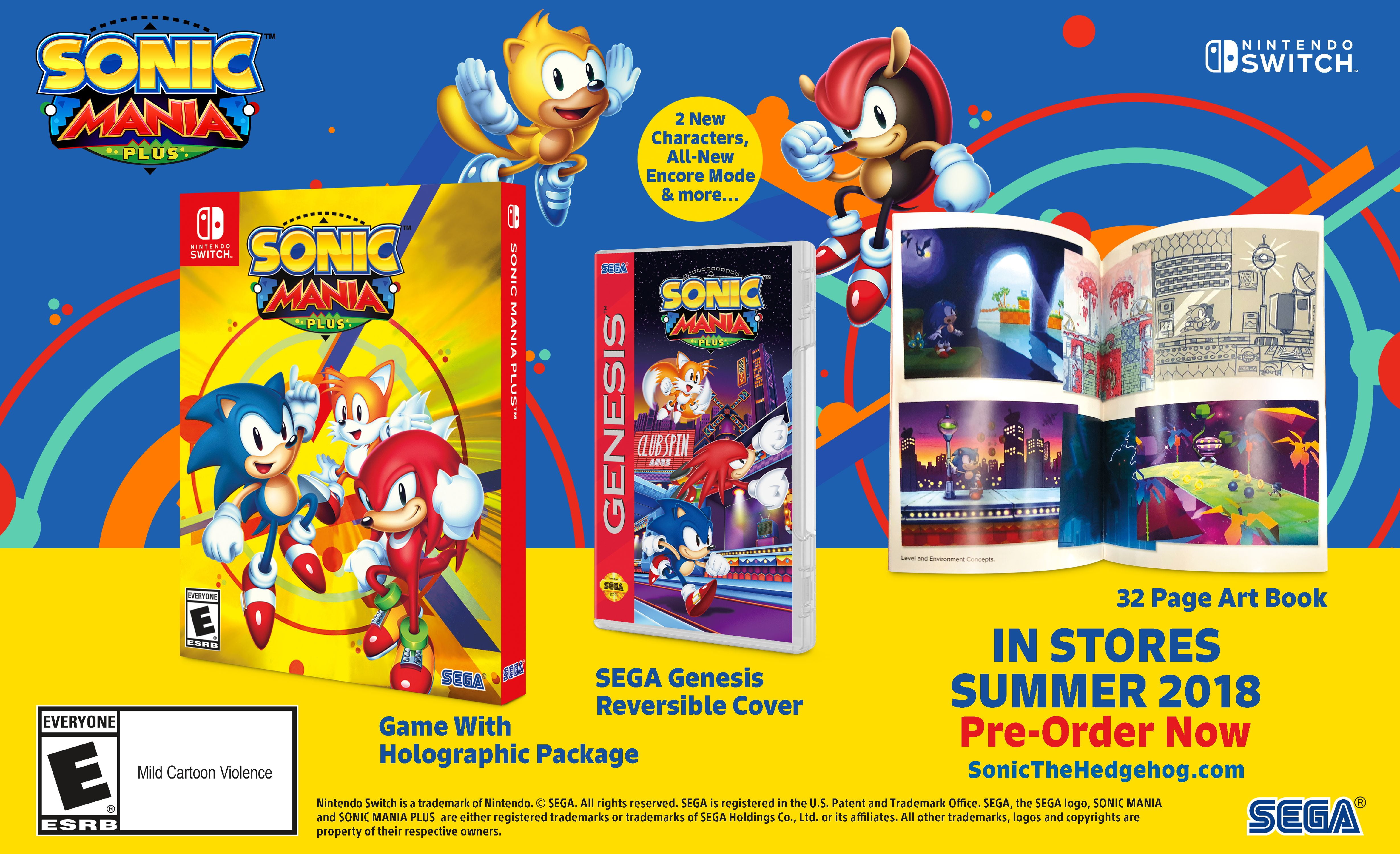 Sonic Mania Plus coming this summer with new characters, physical