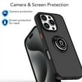 thumbnail image 2 of Case for Samsung A20 protective case, Slim Military Grade Car Holder Shockproof Anti-Drop Built-in Ring Holder Magnetic Kickstand Protective Cover, 2 of 6