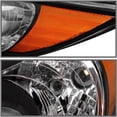 thumbnail image 6 of RVNI Pair Black Amber Headlights Assembly For 2011-2014 Hyundai Sonata Front Lamps, 6 of 7