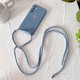 thumbnail image 1 of Funda de teléfono de silicona con cordón cruzado para Samsung Galaxy A21S, A21, A20, A30, A50, A20S, A11, A42, A70, A13, A23, A14, A34, A54, A24, A12 QYM unisex, 1 of 2
