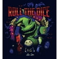 thumbnail image 2 of Junior's The Nightmare Before Christmas Halloween Oogie Roll The Dice Graphic Tee Navy Blue 2X Large, 2 of 3