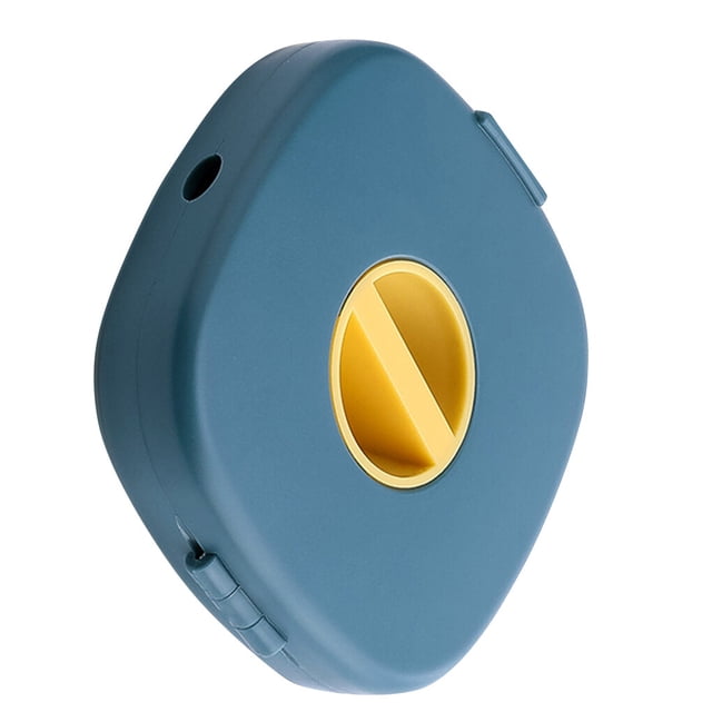 Sidaley Enrollador de Cable giratorio de plástico para auriculares, estuche protector portátil para el hogar y la Oficina, accesorios Teléfono y Comunicación Amarillo azul