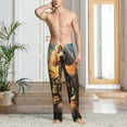 thumbnail image 4 of Bingfone Flower Field Poodle Mens All Over Print Sleep Pajama Pants-Large, 4 of 5