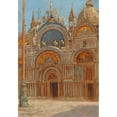 thumbnail image 2 of Jan Stanislawski 14x18 Black Ornate Wood Framed Double Matted Museum Art Print Titled - Venedig, San Marco Portal, 2 of 5