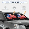 thumbnail image 4 of Naloa American St Patrick's Day Print 2-Piece Windshield Sunshade,Foldable Car Front Window Sun Shades,for Most Sedans SUV Truck-Small, 4 of 6