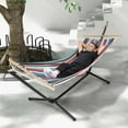 thumbnail image 2 of Costway 10.5FT Heavy Duty Stand with Portable Hammock, Stand & Carrying Case for Garden, 2 of 9