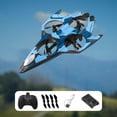 thumbnail image 1 of Avión RC de control remoto, avión ligero y portátil, modelo de de , helicóptero para niños, adolescentes, principiantes, adultos, regalos Azul, 1 of 8