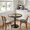 Black, variant on Homy Casa 31.5" Modern Round Dining Table for 2, Pedestal Kitchen Table for Small Spaces, White