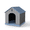 Gray-blue, variant on Yardgrace All - Weather Dog House – Indoor/Outdoor, Slanted Roof ,UV - Resistant,HDPE Material,Waterproof, Ventilated, Multiple Sizes for XS - Large Dogs