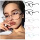 thumbnail image 2 of Gafas De Ordenador Transparente Marco Hombres Mujeres Anti Luz Azul Redondo Bloqueo Ópticas, 2 of 4