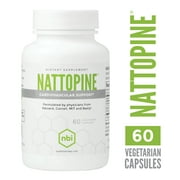 NBI NattoPine, Heart & Cardiovascular Health Supplement | Circulation, Blood Pressure, Clotting Support for Men & Women | 60ct Veggie Capsules