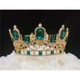 thumbnail image 1 of Tian Sweet 34042-EM 11.7 oz Large Emerald King Crown Cake Topper, 1 of 1