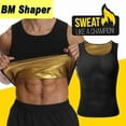 thumbnail image 2 of Men Sweat Vest Fitness Sauna Suit Body Shaper Workout Tank Tops Gym Underwear Shirt Shapewear Menswear Socks Bestie Tropical, 2 of 16