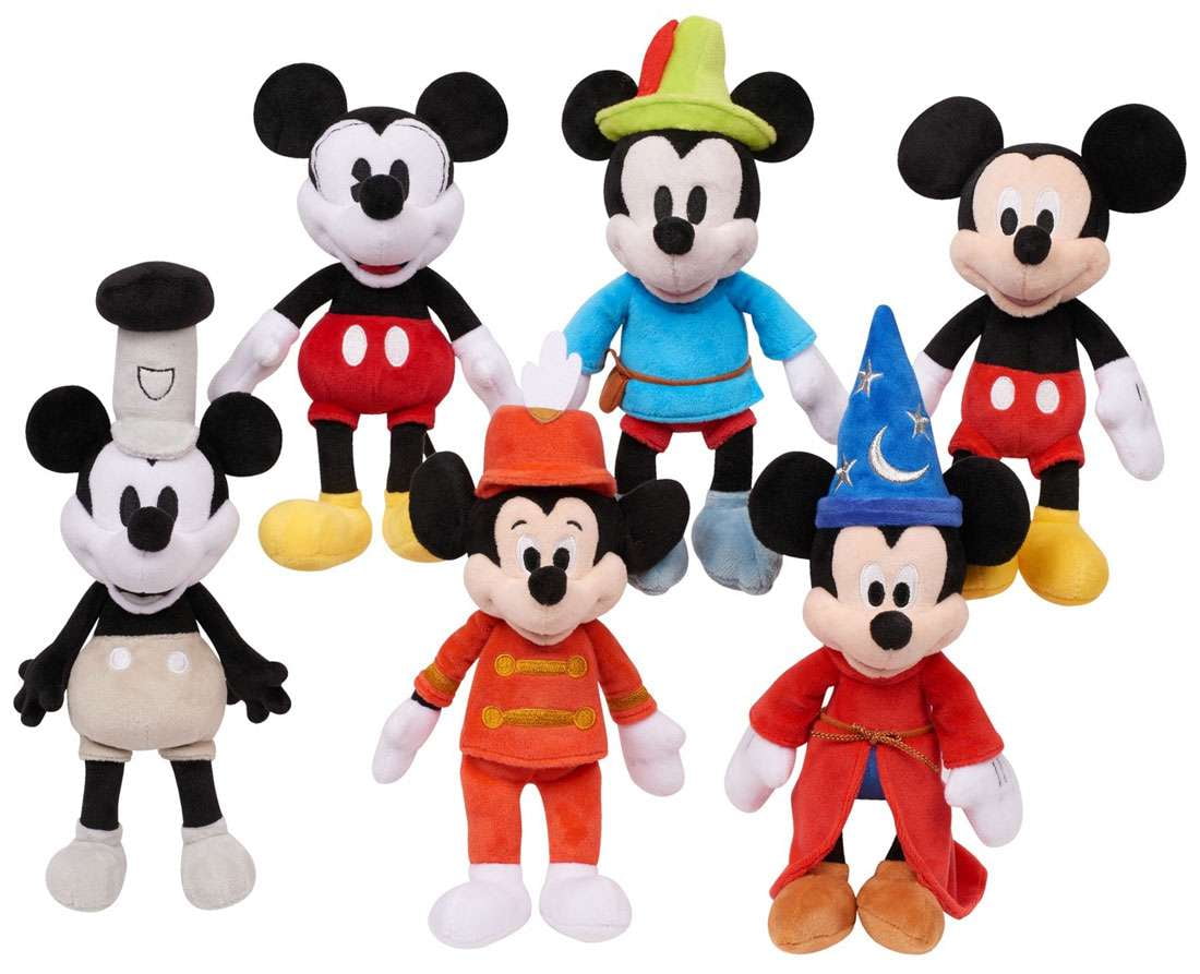 Disney 90 Years of Magic Mickey Mouse Plush 8-Pack