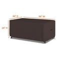 thumbnail image 7 of Rectangular/Oval Outdoor Table Cover 12 Oz Waterproof - Rectangle Table Cover with 100% Weather Resistant - with Air Pocket and Drawstring for Snug Fit (96" W x 44" D x 24" H, Coffee), 7 of 7