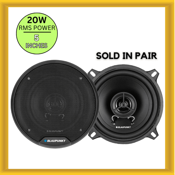 Blaupunkt E-Series BPSE552 5 Inch 2 Way Speakers 20 Watts RMS 40 Max Power 4 OHM