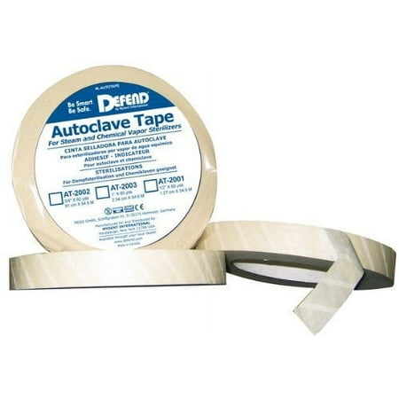 DEFEND Autoclave Sterilization Tape Steam Dry Heat or Chemical Sealer CSR Dental (1" wide)
