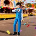 thumbnail image 2 of JAJAHO Boys Suit Shiny Dress Outfit Formal Gentleman Clothes Set Dress Collared Shirt Sequins Waistcoat Suit Pants Bowtie 4PCS Set For 3-16 Years, 2 of 4