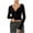 Black, variant on Shirts for Women, Women Sexy Long Sleeve Henley T Shirts V Neck Button up Casual Basic Y2K Slim Fitted Ribbed Knit Crop Tops