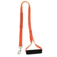 thumbnail image 2 of Correa para perros de 1,27 m de largo, cuerda de nailon duradera para perros medianos y grandes, con asas dobles acolchadas para un entrenamiento de seguridad y control. naranja, 2 of 9