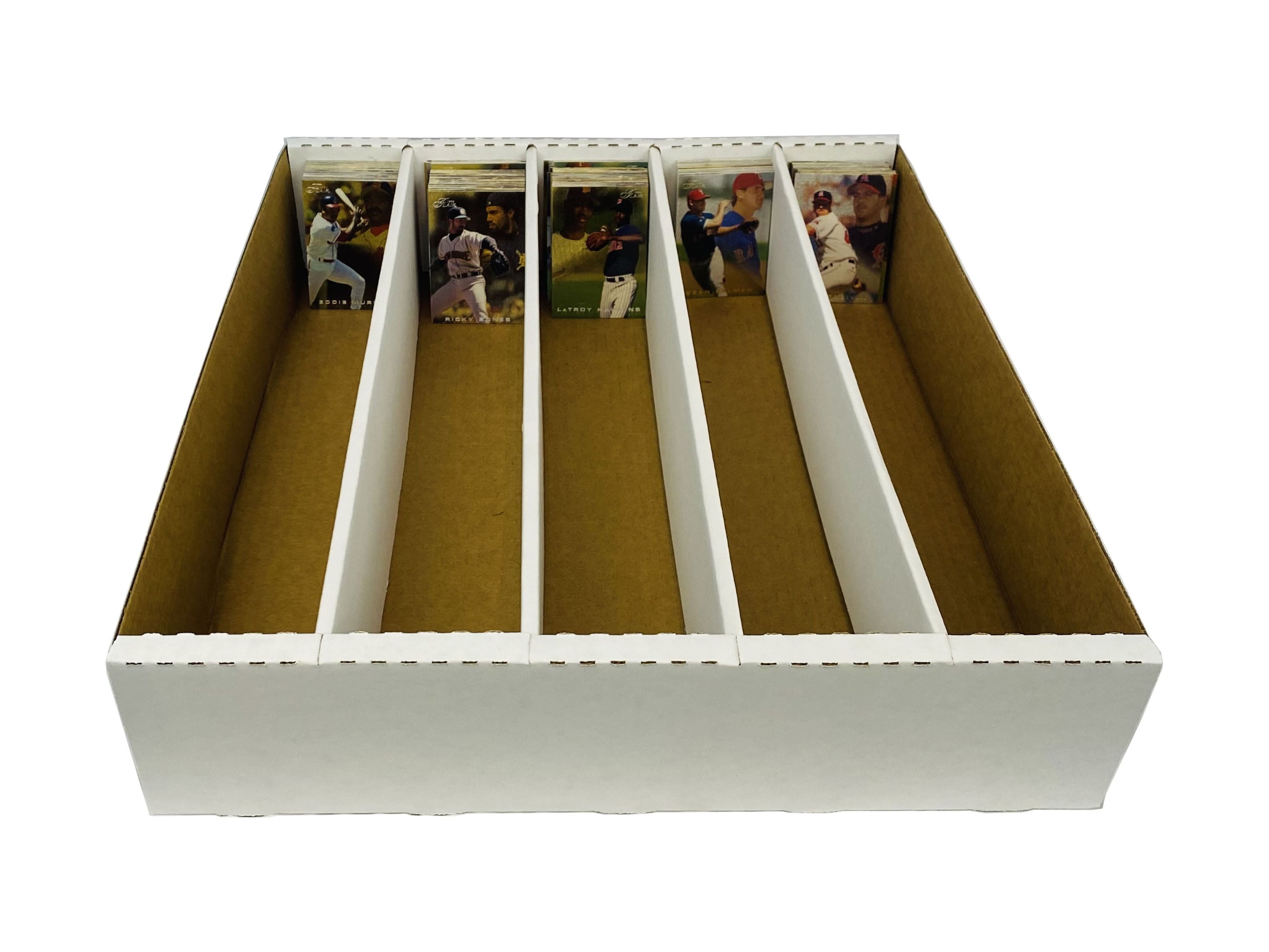 5 x Cardboard 5000ct Trading Card Storage Box with Lid 5 Holds Upto 25,000  Cards