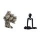 thumbnail image 5 of Figuras de búho, escultura de animal artificial, estatua de resina, adorno en miniatura, diseño de pensador abstracto, superficie lisa, adecuada para, 5 of 8