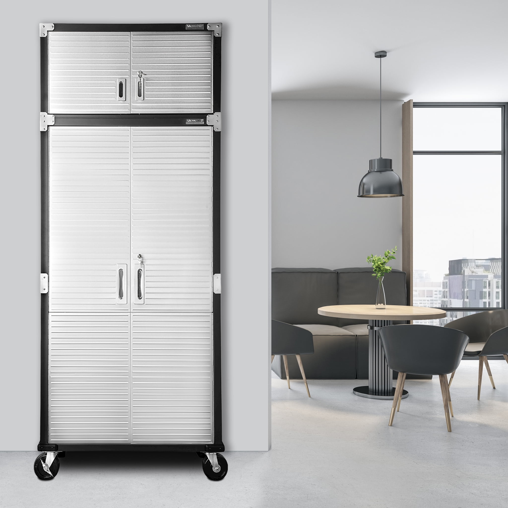 Seville Classics UltraHD 2-Piece Heavy Duty Mega Solid Steel