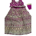 thumbnail image 3 of Traditional Girls Lehenga Choli Set, Cultural Wear for Kids,010, 3 of 4
