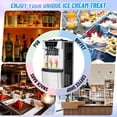 thumbnail image 3 of Tookss Commercial 3 Flavors Ice Cream Machine, 5.8 to 8Gal per Hour Soft Serve Ice Cream Maker,with Auto Clean, LCD Display for home Snack Bar Restaurants, 3 of 6
