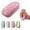 Pink, variant on Bread Squishies, Bread Slow Rising Squishies, Moldable Slow Rebound Cute Butter Squeezes Stress Balls,Realistic Big Rice Cake Soft Squeeze Balls for Anxiety Relief Party Favors Gift