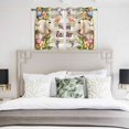 thumbnail image 3 of Happy Easter Kitchen Curtains Window Panels, Rabbit Eggs Spring Flowers Butterfly Striped Insulated Window Treatment Curtain, Grommet Curtains for Bedroom/Living Room/Bathroom, 2 Piece 42"Wx54"L, 3 of 8