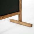thumbnail image 7 of M&T Displays Fir Wood Maki Freestanding Wind Resistant Outdoor Pavement Sidewalk Sign with Double Sided Magnetic Chalkboard for Restaurant, Store, Wedding, Party, Event (Dark Wood, 23.5x31), 7 of 7