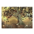 thumbnail image 1 of Tree Cutting Board, Lonely Themed Composition Ornamentation in Earthy Color Tones Art, Decorative Tempered Glass Cutting and Serving Board, Large Size, Amber Fawn Burgundy, by Ambesonne, 1 of 1