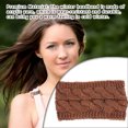 thumbnail image 4 of Sonducket Diadema de invierno para mujer, orejeras de ganchillo, motocicleta para mujer, color negro Accesorio para el cabello Hilo rojo óxido Sonducket AP009482-16B, 4 of 6