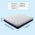 thumbnail image 2 of 10 Inch Plush Memory Foam Pocket Spring Hybrid Mattress In A Box With Certipur-US Certified Memory Foam, 2 of 5