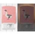thumbnail image 2 of Carolines Treasures BB7901CNL Buff Grey Back Goose Pink Check Ceramic Night Light, 2 of 2