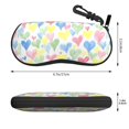 thumbnail image 3 of Picia Hand Drawn Colored Hearts Print Sunglasses Case, Eyeglasses Case Protector Large Glasses Case, Key Lock Case Protective Glasses Holder Eyeglasses Cases, 3 of 8