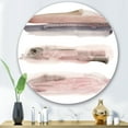 thumbnail image 2 of Designart 'Blue and Pink Clouds With Beige Spots II' Modern Circle Metal Wall Art 29x29 - Disc of 29, 2 of 5