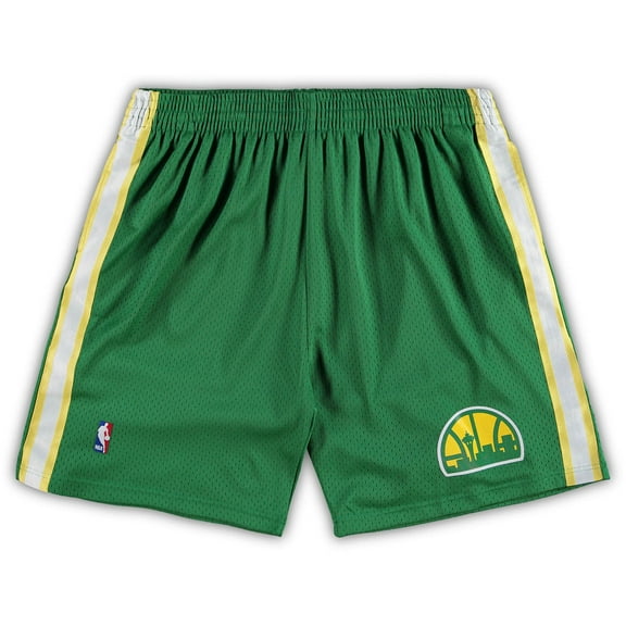 Men's Mitchell & Ness Kelly Green Seattle SuperSonics Big & Tall Hardwood Classics Team Swingman Shorts