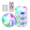 thumbnail image 2 of 4Pcs Underwater Light LED Submersible Light 8cm Petal Underwater Light Dimmable Light with 10 Colors 3 Modes RF Remote Control Battery Powered for Pool Aquarium Bathtub, 2 of 9