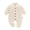 Beige, variant on YIXPOH Baby Long Sleeve Knit Romper Neutral One-Piece Jumpsuit With Button Closure Soft Cotton Knit Outfit Pink 0-1 Months