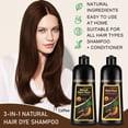 thumbnail image 2 of Champú colorante para cabello iemokoda, color 3 en 1, para cabellos grises, color café, 2 of 6