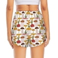 thumbnail image 4 of Running Shorts for Women, Mushroom print C Workout Athletic Shorts with Pockets, Lounge Yoga Shorts Women, 4 of 7
