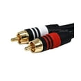 thumbnail image 6 of Monoprice 6-inch Gold Plated 3.5mm Stereo Connector Plugs, 2 RCA Male 22 AWG Cable - Black, 6 of 6