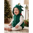 thumbnail image 5 of RUINIXCW Newborn Baby Christmas Costume Infant Baby Girl Boy Christmas Outfit Fall Winter Fleece Romper Sleeveless Hooded Zipper Xmas Cosplay Clothes, 5 of 9