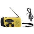 thumbnail image 2 of LED Radio Flashlight,Hand Crank Solar Radio Hand Crank Solar Radio Emergency Radio Solid Performance, 2 of 8